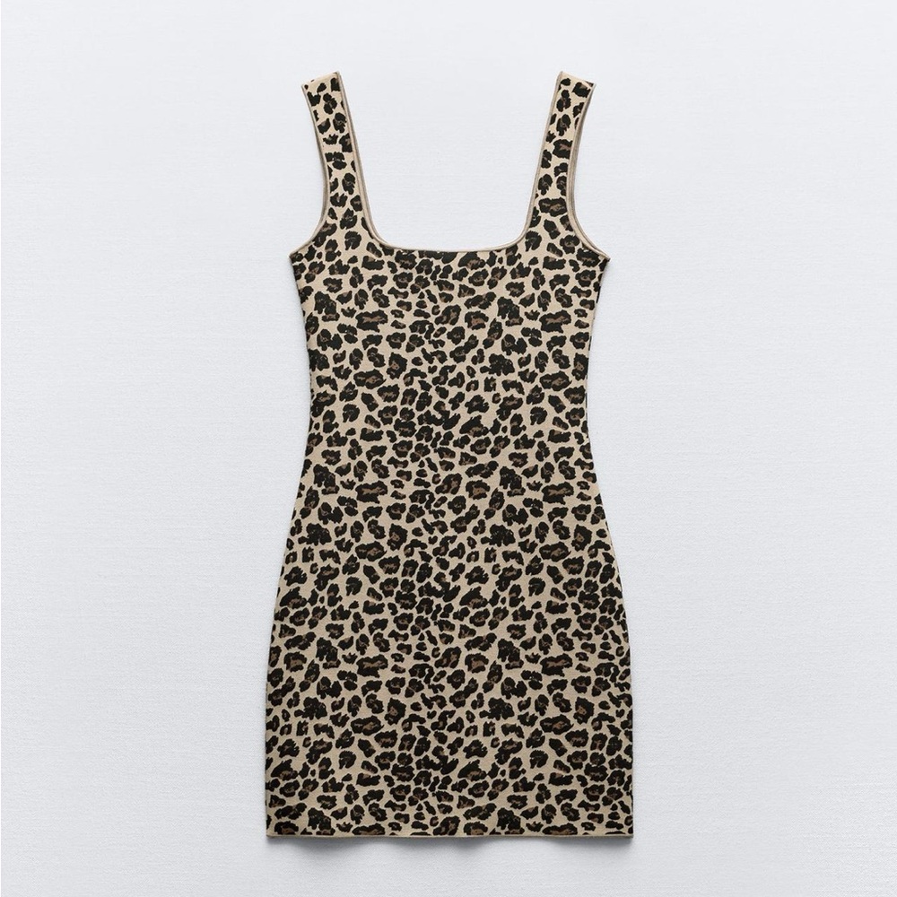 Zara animal print dress